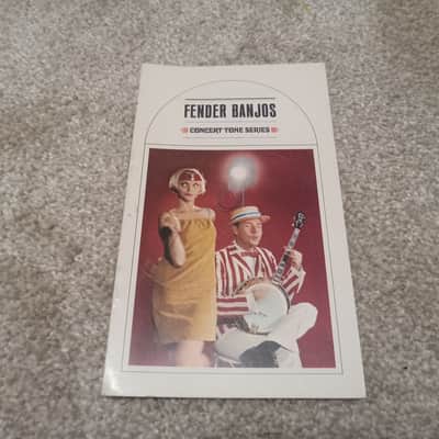 Vintage 1960's/1970's Fender Concert Tone Banjo Owners Manual and Warranty Card! Rare, Original Case Candy, Paperwork! image 1