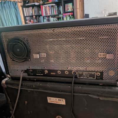 Ampeg SVT October 1969 head unmodded (one of six) - Black tolex Blue Line & 810 squareback cab w extra sextet 6146 image 6