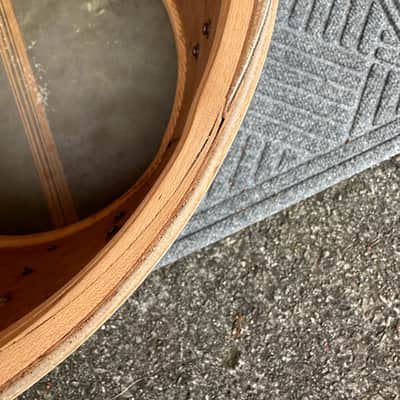 Vintage WFL LUDWIG 12x15 Parade Marching Mid-50's Snare Drum Mahogany 3PLY Silver Sparkle image 12