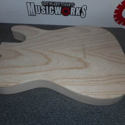 WD Fender Licensed Left-Handed Tele Body, 2-Piece Swamp Ash, Unfinished, #TEU ASH LH image 2
