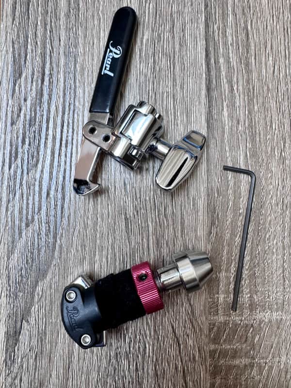 Pearl Rapid Lock Hi-hat Drop Clutch with Locking Nut - Mint Condition image 1