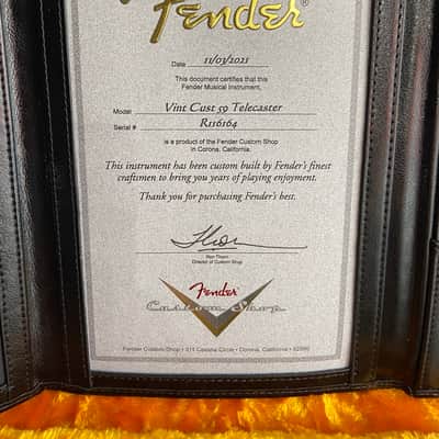 Fender Custom Shop 59 Telecaster Custom NOS image 10