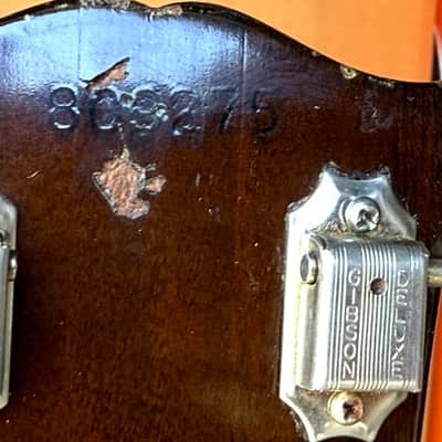 Gibson SG Custom 1969 - an ultra rare large'gard w/a combo of Walnut finish w/all Chrome Hardware ! image 13