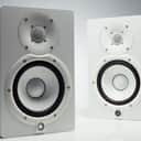 Yamaha HS7W 6.5" Powered Studio Monitor (White) HS-7W HS7 -pair with hs8s subwoofer sub -in-box!!