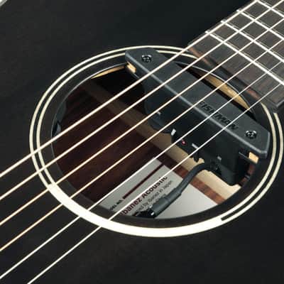 Ibanez JGM5-BSN Jon Gomm Signature Acoustic Guitar 6-String - Black Satin Top / Natural High Gloss Back and Sides + Gig image 7