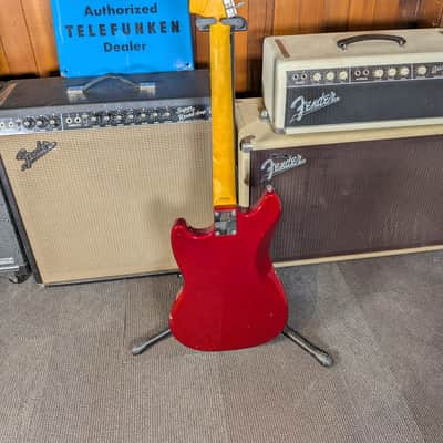 Fender Made in Japan MG69/MH Mustang Electric Guitar - Candy Apple Red (2010-2011) image 2
