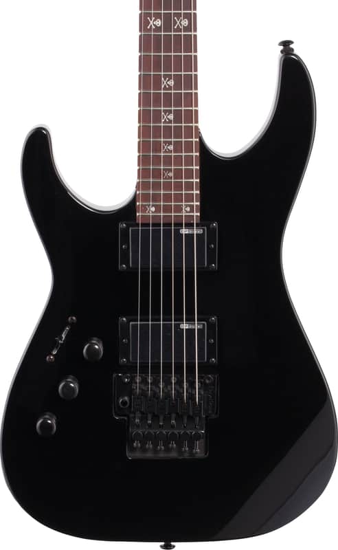 ESP LTD KH-202 Kirk Hammett Signature Left-Handed Electric Guitar, Rosewood Fingerboard, Black image 1