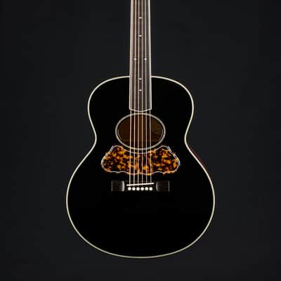 Bourgeois SJ Oval Hole Mahogany and Aged Tone Adirondack Spruce Black Top Custom NEW image 2
