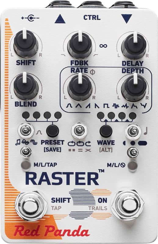 Red Panda Raster V2 Delay Effects Pedal image 1