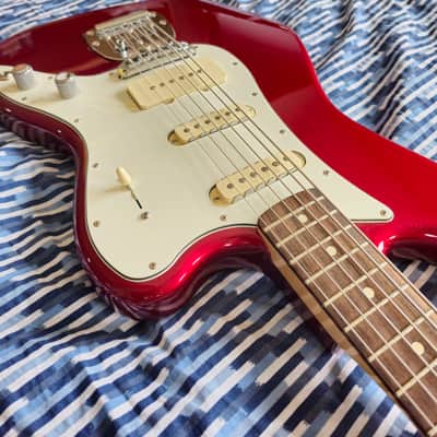 Fender Pawn Shop Bass VI 2013 - 2014 - Candy Apple Red image 6