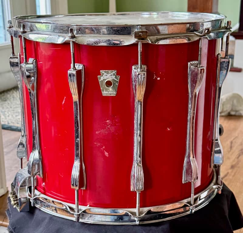 Ludwig 80's 11 x 14" Marching Snare Drum 12 Lugs USA image 1