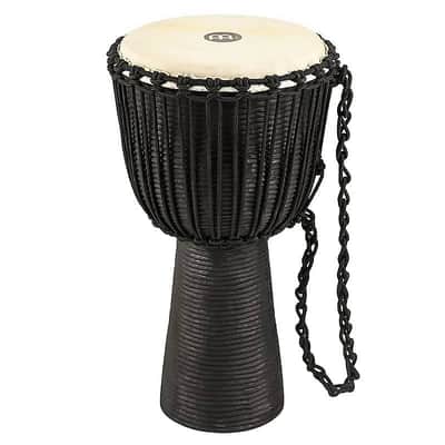 Meinl HDJ3-XL 13" Headliner Series Rope Tuned Black Wood Djembe Black River Series image 1