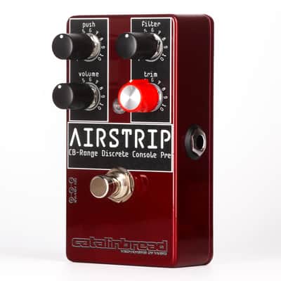 New Catalinbread Airstrip CB-Range Discrete Console Preamp Guitar Pedal Red image 2