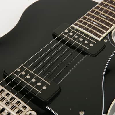 VOX Series SSC-55 Black Single Cutaway Mahogany Maple Top Electric Guitar image 8
