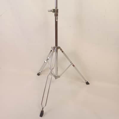 Pulse Percussion Boom Arm Cymbal Stand Double-Braced Tripod Chrome Vintage China image 3