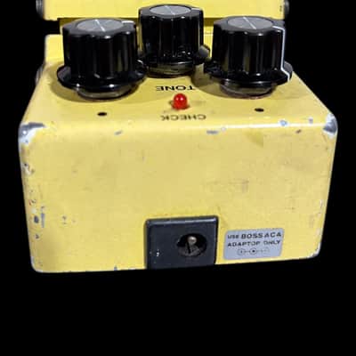 Boss SD-1 Super OverDrive (Black Label) 1981 - 1988 - Yellow X9363 image 4