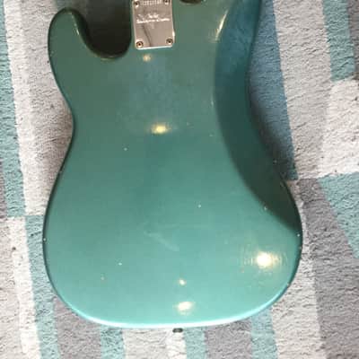 Fender  Custom Shop Relic Precision bass P-Bass 2017 Sherwood Green Metallic image 7
