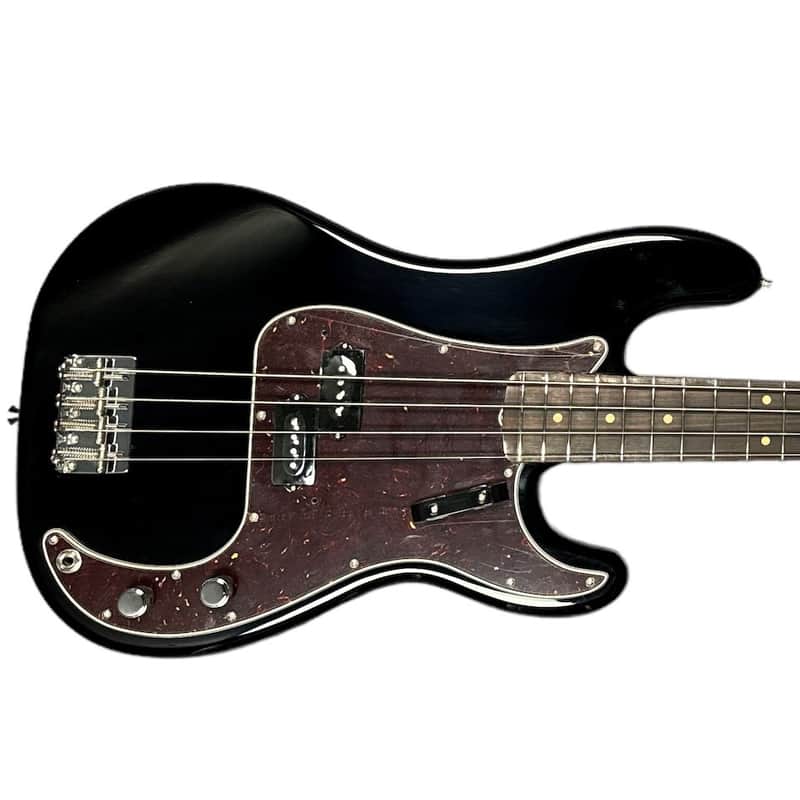 Fender AM Vintage II 1960 P-Bass, Gloss Black w/ Rosewood *IN STOCK* image 1