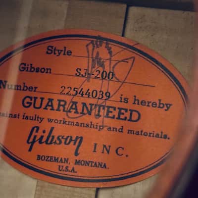 Gibson Custom Shop Jimmy Page Signature '64 SJ-200 2024 - Cherry Tea image 3
