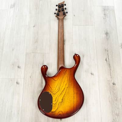 Fibenare Erotic Dalmat Guitar, Ebony Fretboard, 5A Poplar Burl Top, Anniversary Cherry Burst image 6