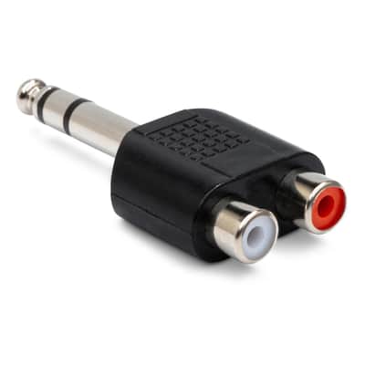 Hosa GPR-484 adaptor - Dual RCA to 1/4 in TRS image 3