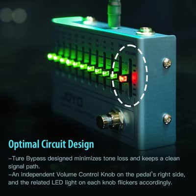 Joyo R-Series R-12 10-Band Graphic EQ Guitar & Bass Pedal (Price includes the import duty for US buyer) image 3