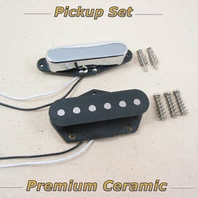 Premium Ceramic Pickup Set for Fender Telecaster, Squire & Tele Style Guitars image 1