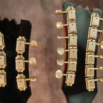Mosrite Joe Maphis Double Neck 6 and 12 string Original Case 1966 Sunburst image 5