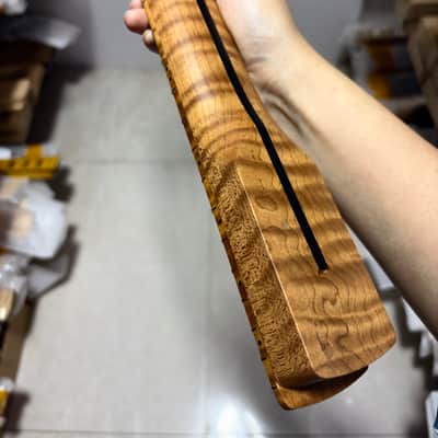 Reverse head Stainless steel 22fret Roasted flame Maple Electric guitar neck Satin 25.5in parts image 7