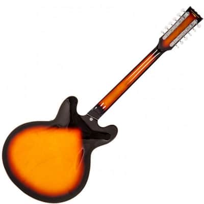 Vintage VSA500SB-12 Semi Acoustic Sunburst image 2