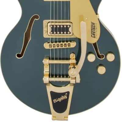 Gretsch G5655TG Electromatic Center Block Jr. Single-Cut Electric Guitar with Bigsby. Gold Hardware, Laurel FB, Cadillac Green image 2