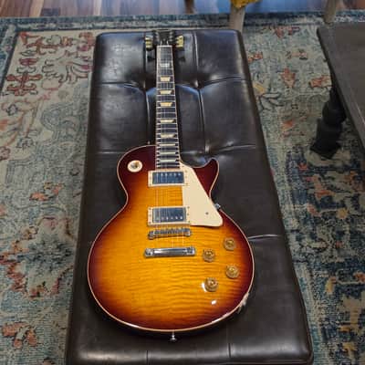 2004 Gibson Custom Shop R9 Les Paul - Art & Historic 1959 Reissue - LPR9 Bourbon Burst - w/OHSC image 6