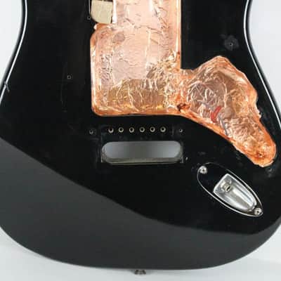 1989 Vintage Squier Fender Stratocaster Factory Black BODY Made in USA Strat 1980s image 3