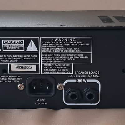 Gallien-Krueger Backline 600 2-Channel 300-Watt Bass Amp Head (not ampeg, swr) image 3