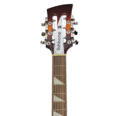 Fishbone FTP-BURG-12- String Electric Solid Body Guitar 2013 Burgundy Burst Make an Offer image 4