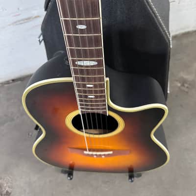 Vintage Ovation Applause AE-38 w hard case 1976 Sunburst image 3