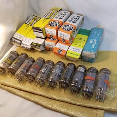 Sylvania etc. ONE (1) 6FQ7 tNOS AT1000 TESTED Balanced! PI Vacuum Tube USA 6CG7 no divider dual triode 1963-1978 image 2