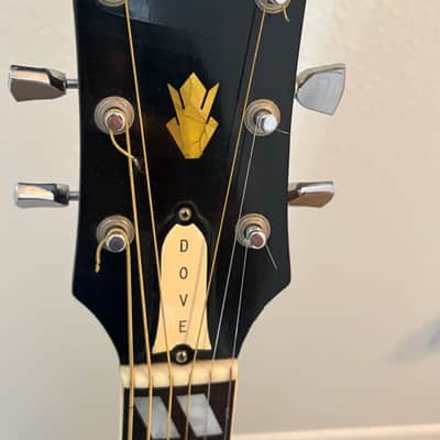 Gibson DOVE 1969 - Natural Top (rare brown maple sides and back) image 3