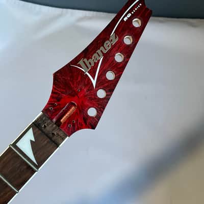 2000's Indonesian Ibanez RGR320EX Red Arctic Frost Wizard II 24 Fret Guitar Neck Floyd Ready (Locking Nut Cracks) image 2