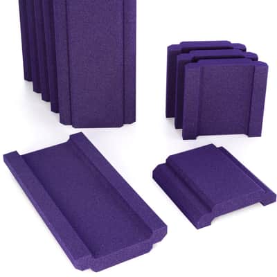 Auralex WaveCave Royale Acoustic Panel Herringbone Kit- Purple image 1