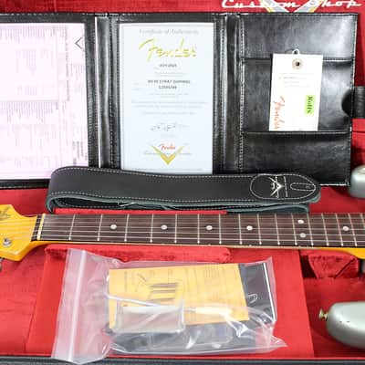 2025 Fender Custom Shop 1965 Stratocaster Super Heavy Relic - Super Faded Aged Firemist Silver over 3 Color Sunburst image 12