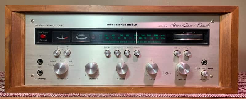 Marantz Model Twenty Four Stereo Tuner Preamp w/ Original Walnut Cabinet image 1