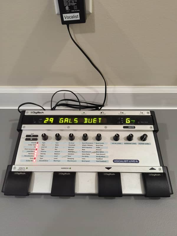 DigiTech Vocalist Live 4 Vocal Effect Processor 2010s - White image 1