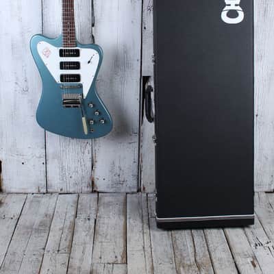 Gibson Vintage 1966 Non-Reverse Firebird III Re-Fin Re-Build Pelham Blue w Case image 2