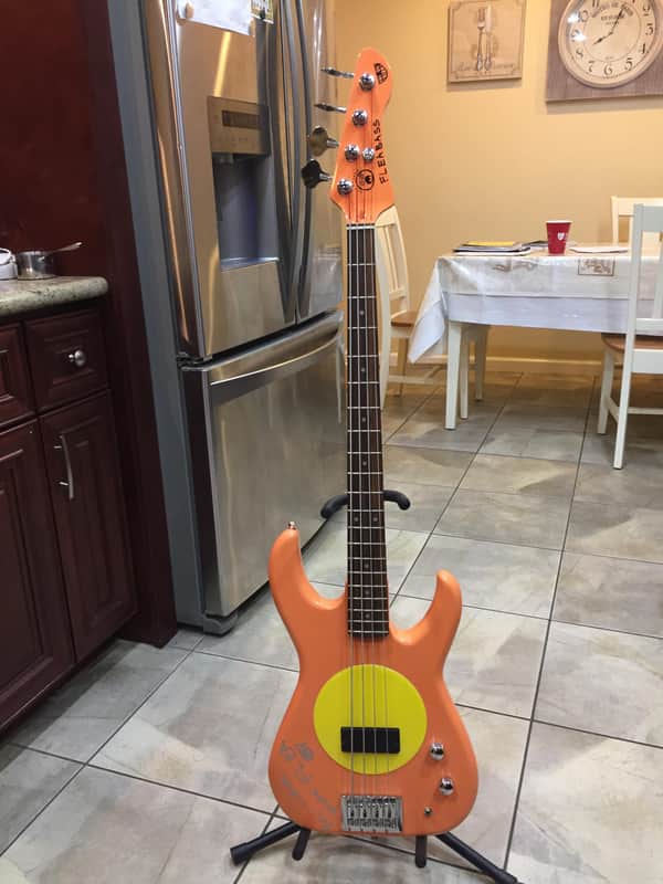 Fleabass Model 32 Bass - Autographed by Flea of the Red Hot Chili Peppers - Rare Non-Standard Color image 1