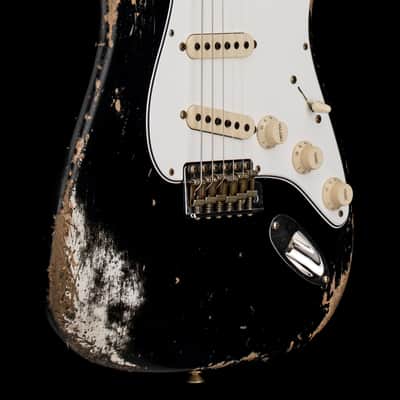 Fender Custom Shop Empire 59 Transition Stratocaster Heavy Relic - Faded Aged Black #19353 image 6