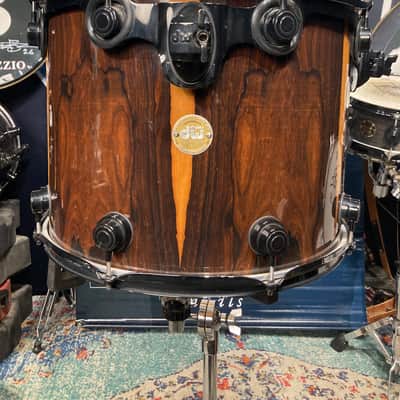 Terry Bozzio's DW -18x13" Collector's Series Maple Mounted Tom 2007 - Exotic Rosewood Satin Oil image 8