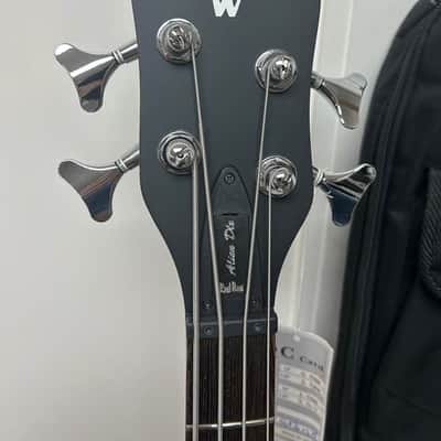 Warwick Rockbass Alien Deluxe Hybrid Thinline 4 String Acoustic Electric Bass - Natural image 3