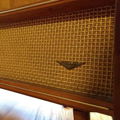 Vintage Midcentury Modern Korting Telefunken Delmonico Stereo Record Player & Bar image 2
