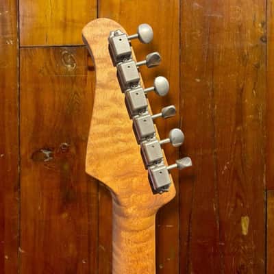 Xotic XSCPRO-2 HSS Tremolo Sonic Blue 5A Flamed Roasted Neck image 3